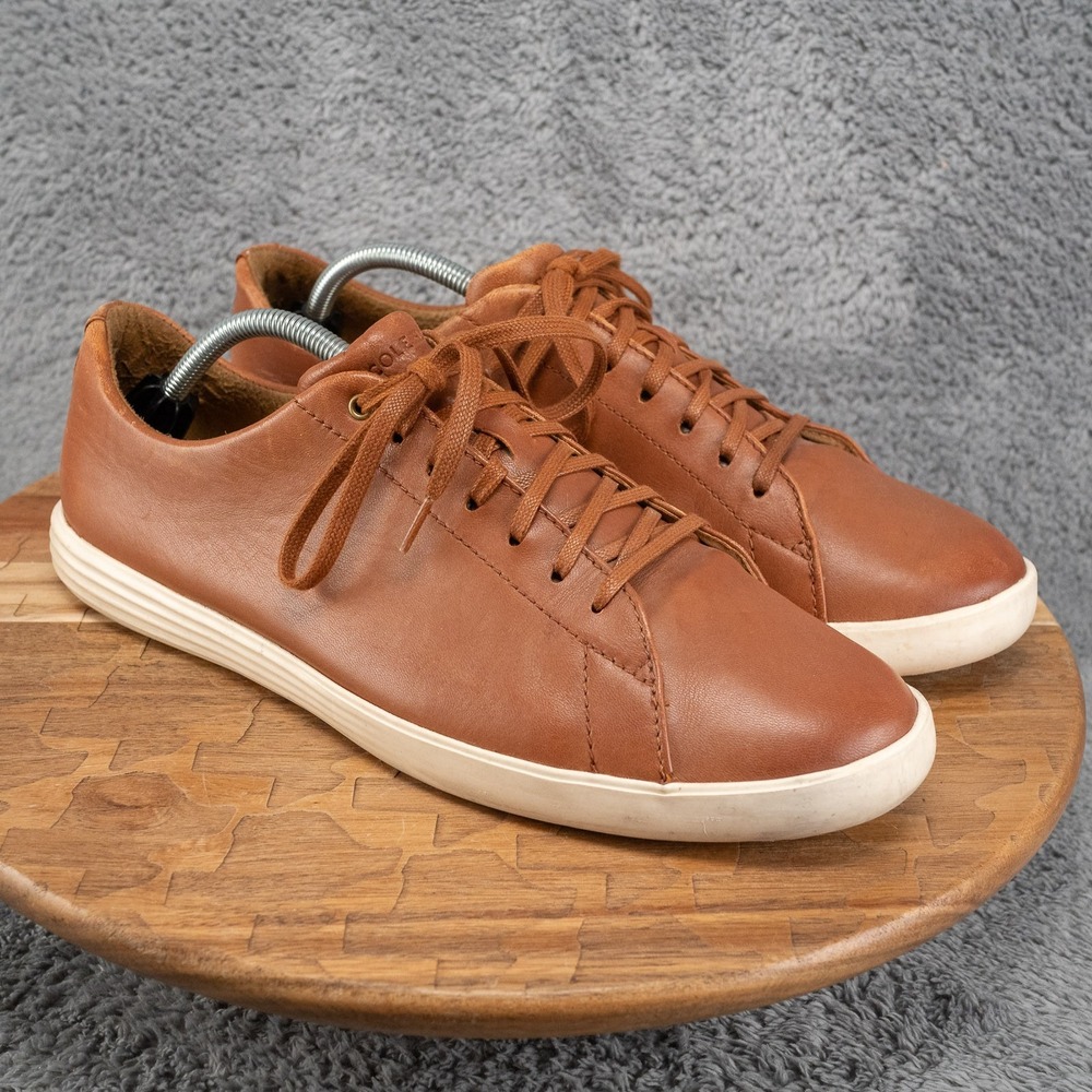 Cole Haan Grand Crosscourt II C26521 Mens Tan Leather Sneakers Size 11.5 M